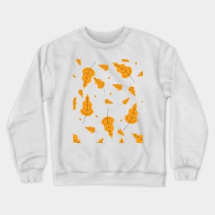 Leaves Seamless Pattern. Abstract Leaves Texture Crewneck Sweatshirt